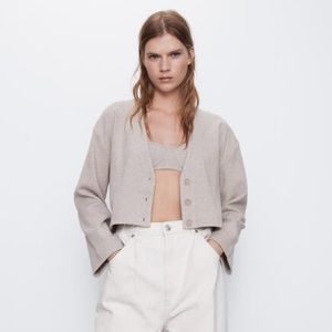 Zara Soft Touch Cardigan and Bralette Set